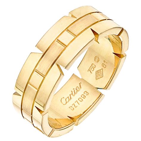 cartier ring mannen|cartier men's tank ring.